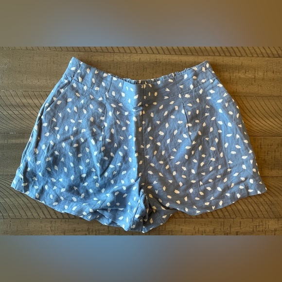 LOFT Size Small Shorts Blue with White Dots/Designs - Picture 1 of 4
